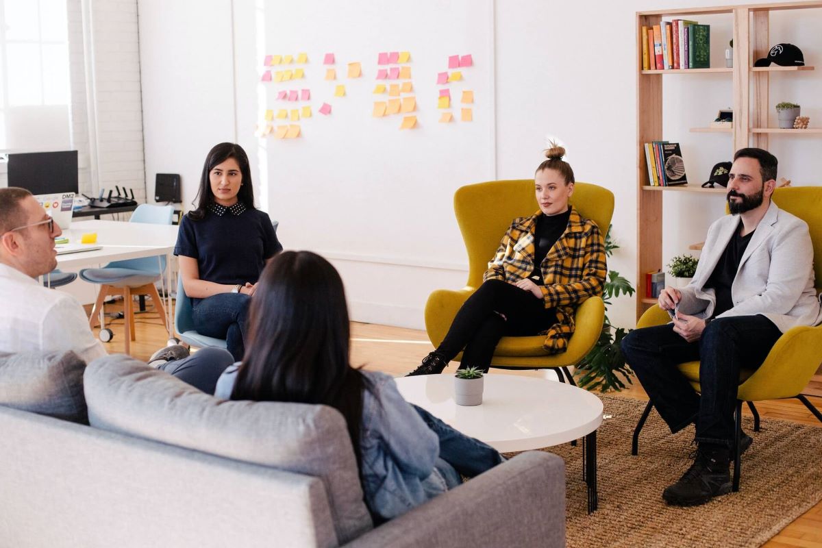 A Group Sitting for a Therapy Session