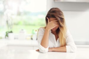 ?Woman thinking about the need for a schizophrenia awareness day