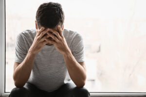 A man thinking about the benefits of esketamine
