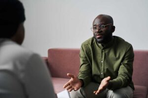 A man seeking ADHD counseling in Charleston